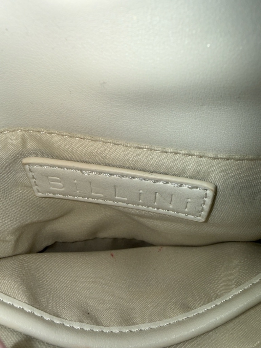 Bellini White Knot Detail Crossbody with Gold Chain - Picture 2 of 6
